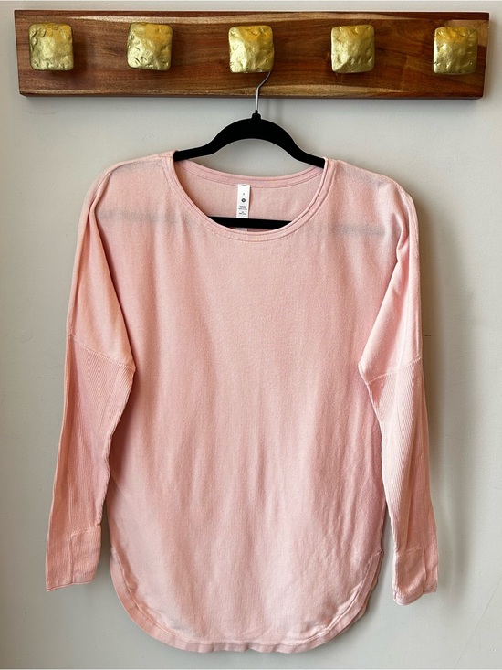 lululemon athletica Tops - lululemon athletica Dusty Pink Crewneck Shirt Athleisure Size 6 Loungewear